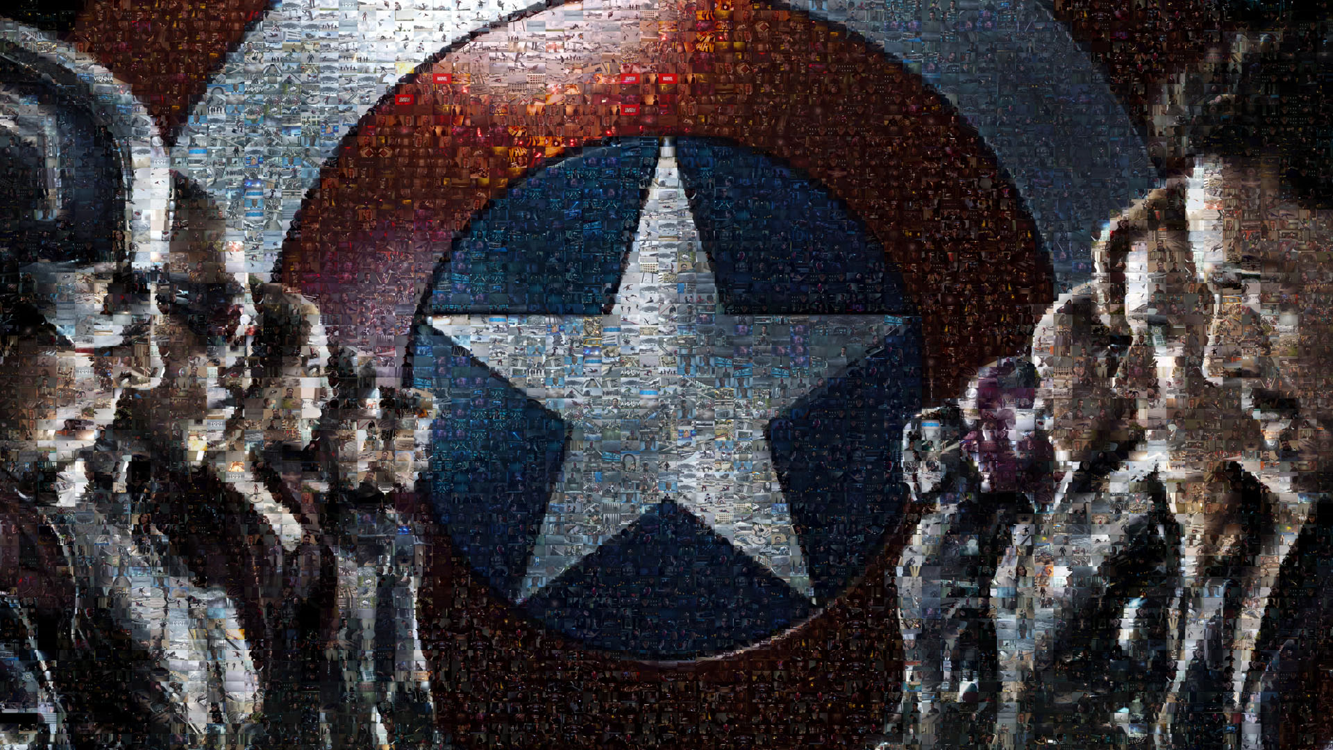 Captain America Civil War made of movie frames